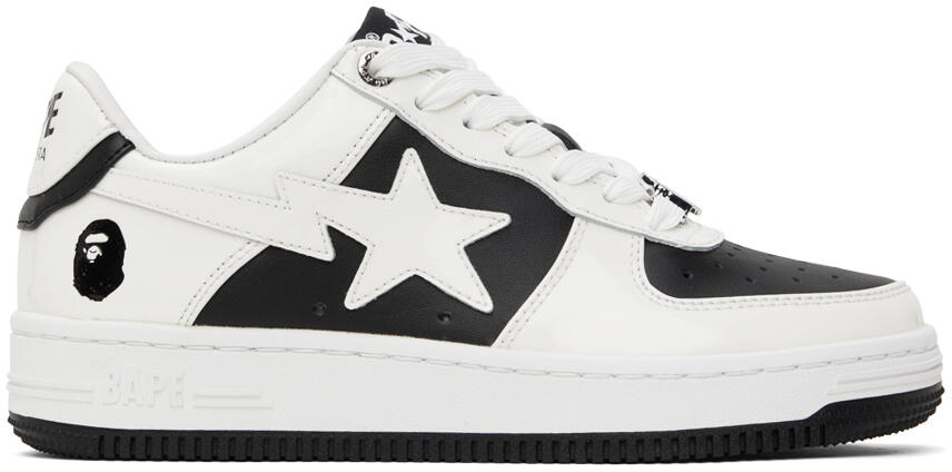 BAPE White & Black STA #6 Sneakers Cover