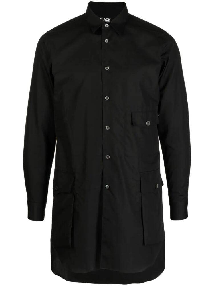 Black Comme Des Garçons three-pocket cotton shirt Cover