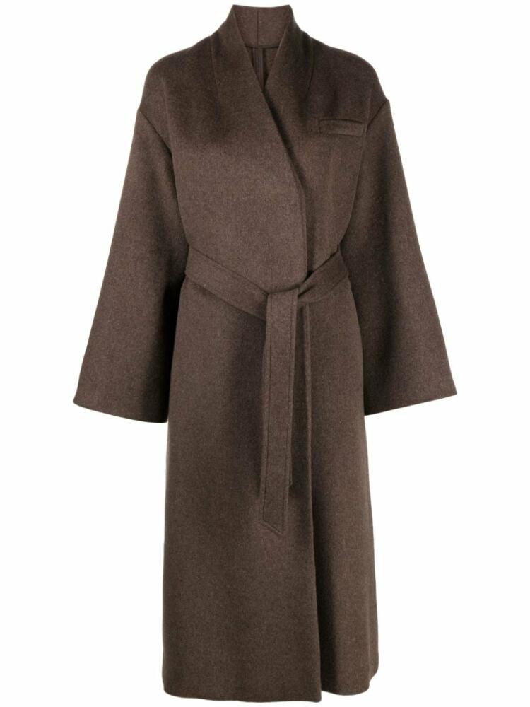 Claudie Pierlot felted-finish double-breasted coat - Brown Cover