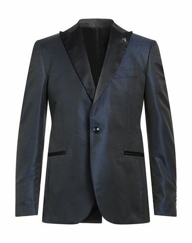 Trussardi Man Blazer Navy blue Polyester Cover