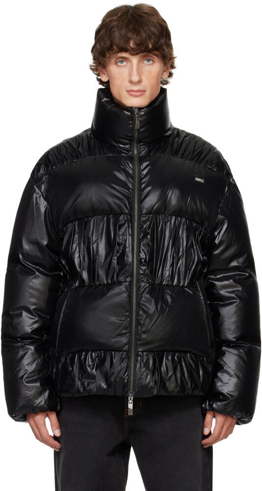 ADER error Black Gathered Down Jacket Cover