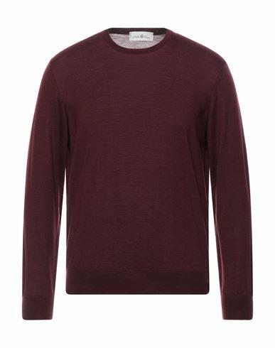 Della Ciana Man Sweater Burgundy Merino Wool Cover