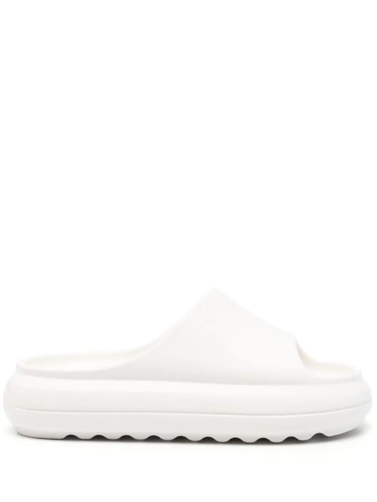 MSGM round-toe platform slides - White Cover