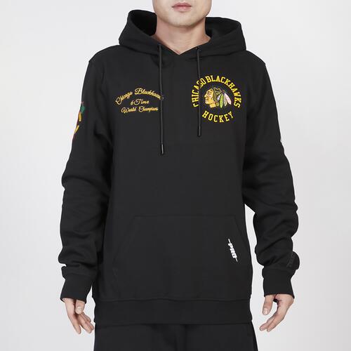 Pro Standard Blackhawks Hybrid Pullover Hoodie - Mens Black Cover