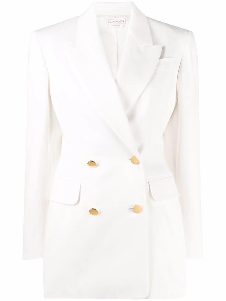 Alexander McQueen double-breasted tailored blazer - White Cover