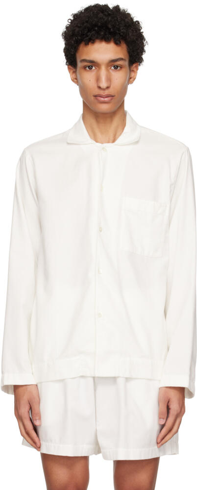 Tekla Off-White Oversized Pyjama Shirt Cover