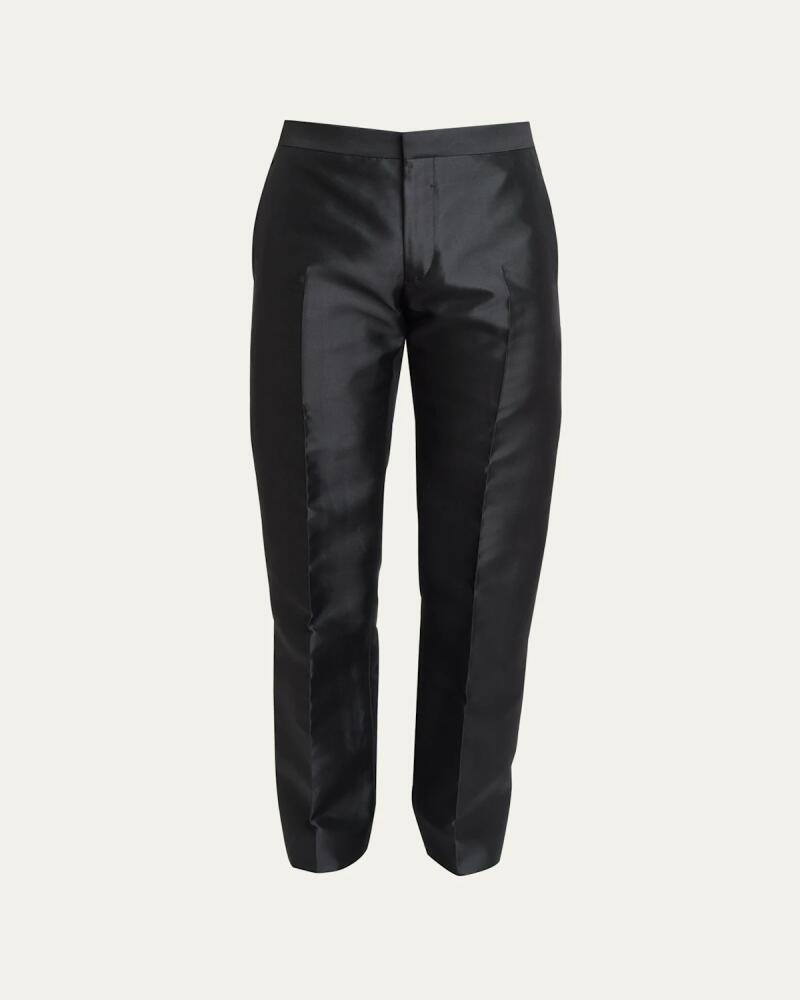 Givenchy Men's Satin-Waist Tuxedo Pants Cover