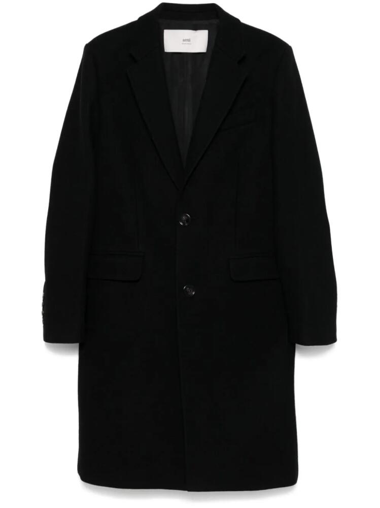 AMI Paris single-breasted coat - Black Cover