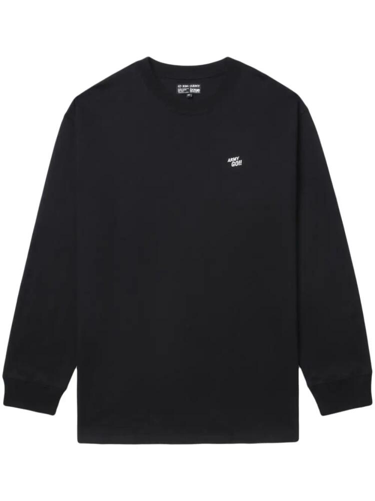 izzue slogan-print cotton sweatshirt - Black Cover