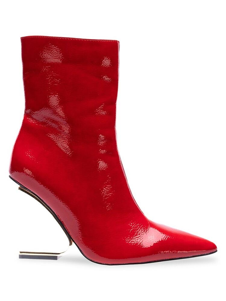 Lady Couture Women's Princess Transparent Heel Ankle Boots - Red Cover