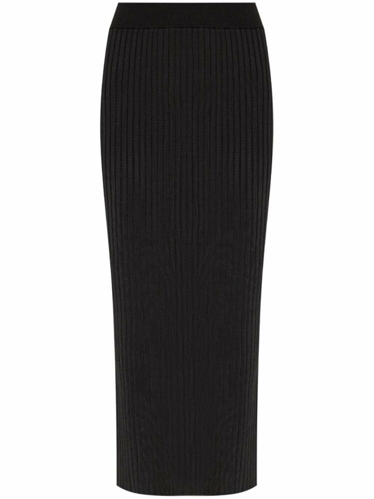 Jil Sander ribbed-knit pencil skirt - Black Cover