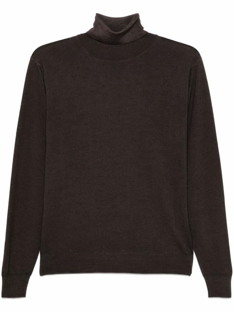 Dell'oglio merino-wool turtleneck sweater - Brown Cover