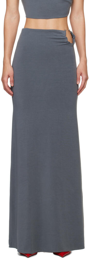 Jade Cropper Gray O-ring Maxi Skirt Cover