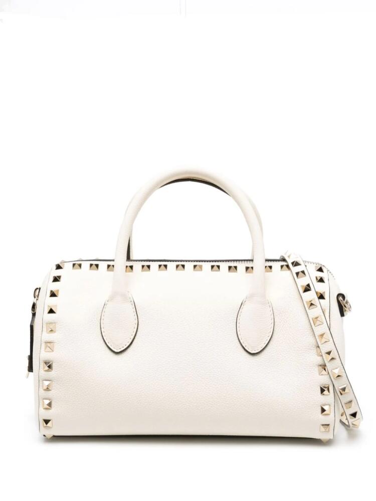 Valentino Garavani Rockstud leather tote bag - White Cover