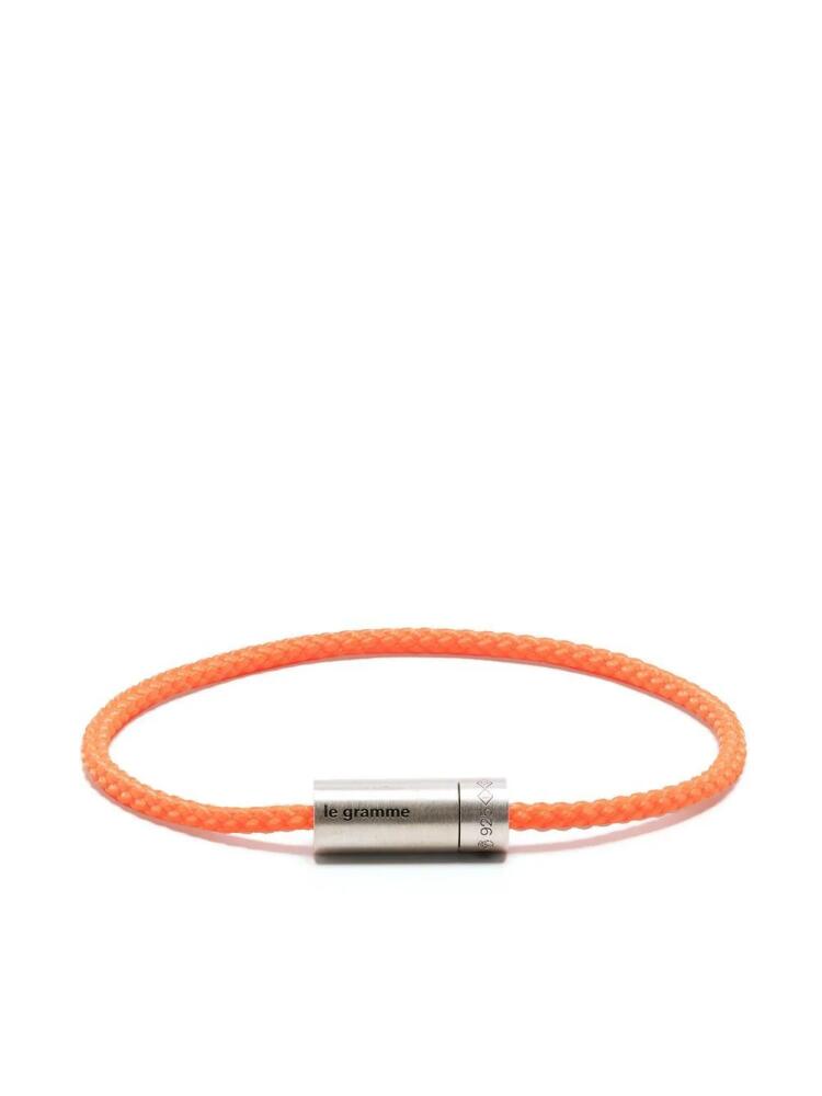 Le Gramme braided sterling silver bracelet - Orange Cover