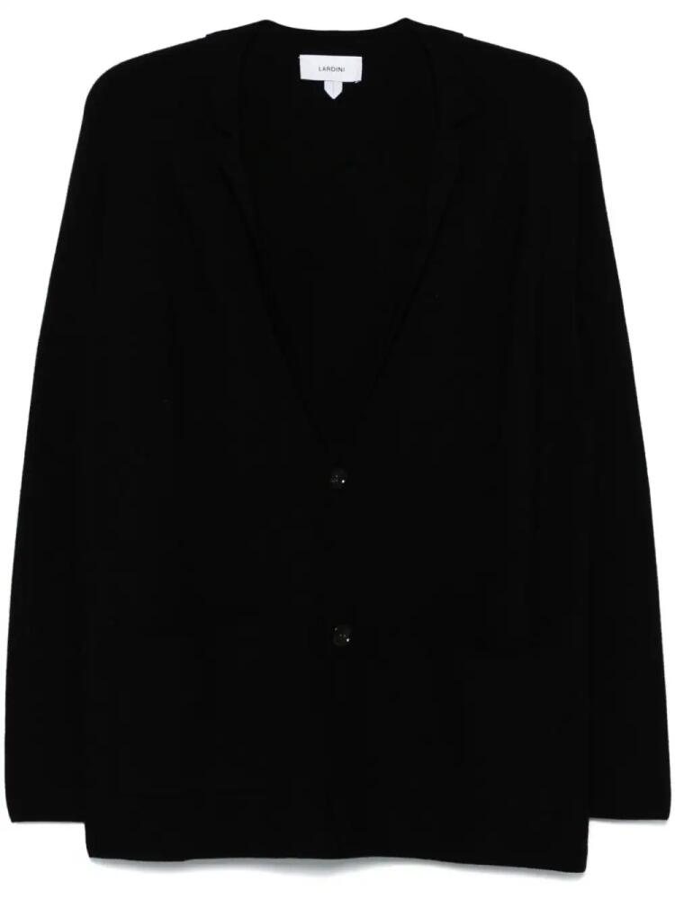 Lardini notched-lapels cardigan - Black Cover