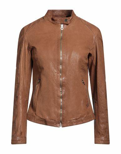 Masterpelle Woman Jacket Brown Soft Leather Cover