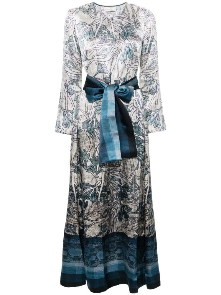 Pierre-Louis Mascia botanical-print dress - Blue Cover