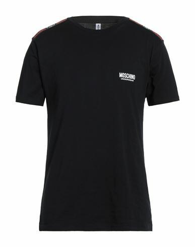 Moschino Man Undershirt Black Cotton Cover