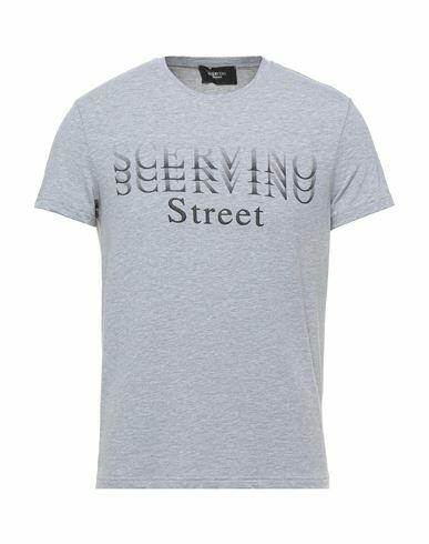 Ermanno Scervino Man T-shirt Grey Cotton, Elastane Cover