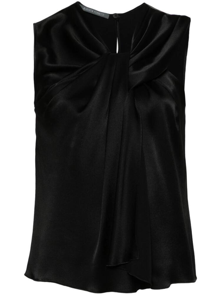 Alberta Ferretti pleated blouse - Black Cover