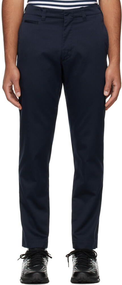 nanamica Navy Straight Trousers Cover