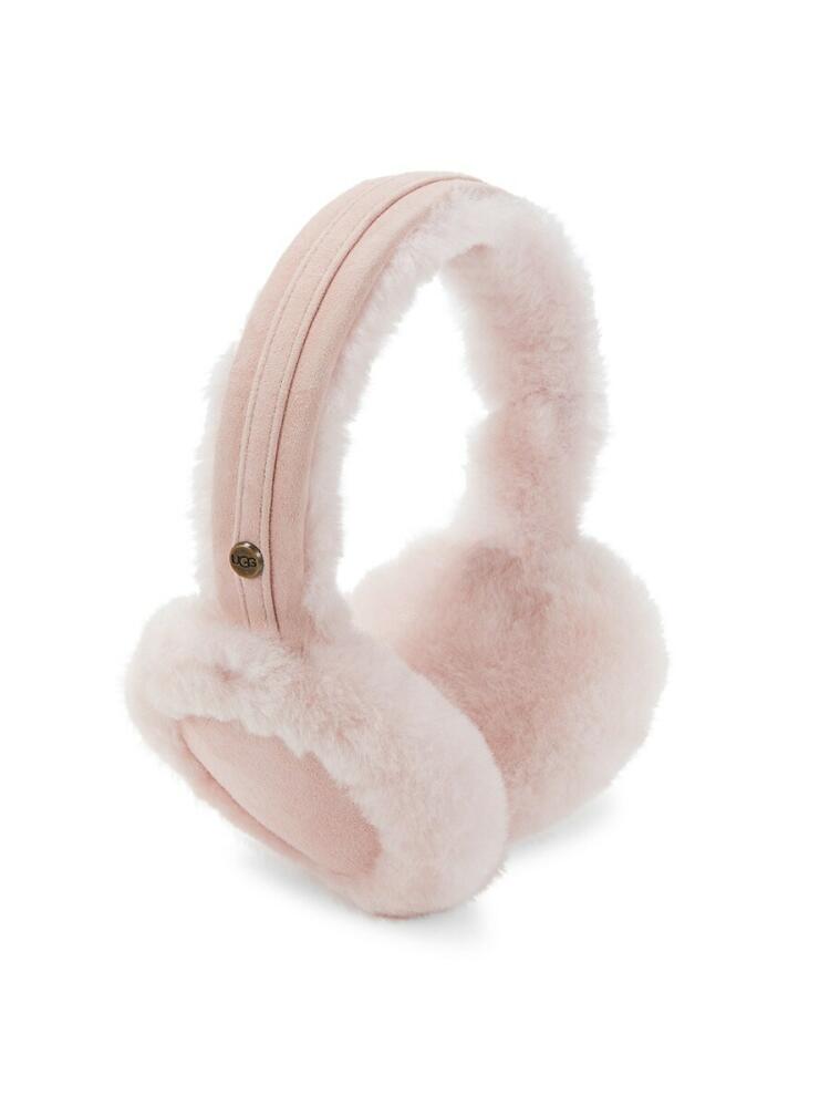 UGG Women's Shearling Earmuffs - Pink Cloud Cover