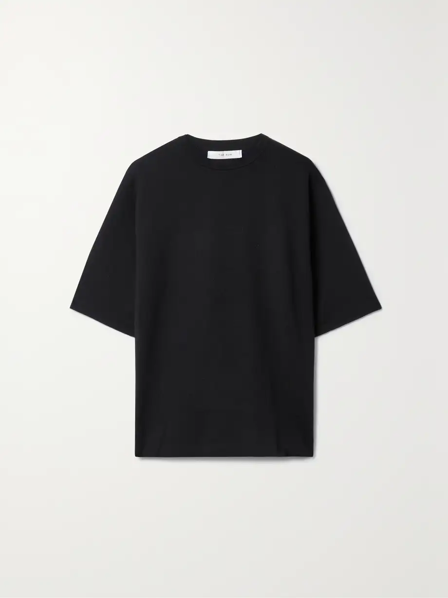 The Row - Silas Knitted T-shirt - Black Cover