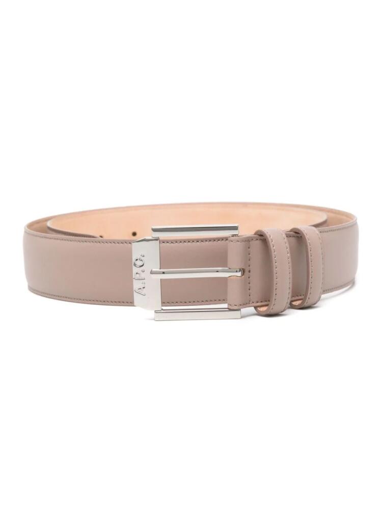 A.P.C. London leather belt - Neutrals Cover