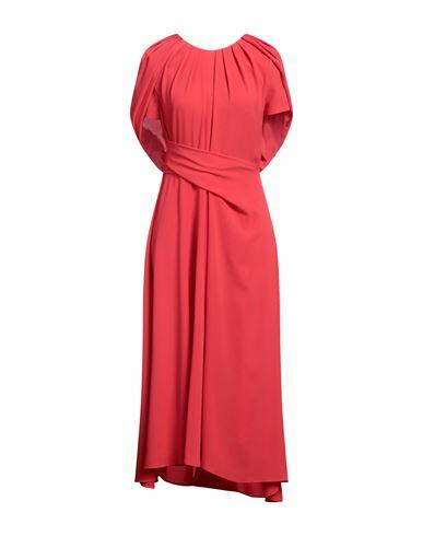 Talbot Runhof Woman Midi dress Red Polyester, Elastane Cover