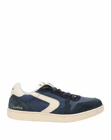 Valsport Man Sneakers Navy blue Leather, Textile fibers Cover