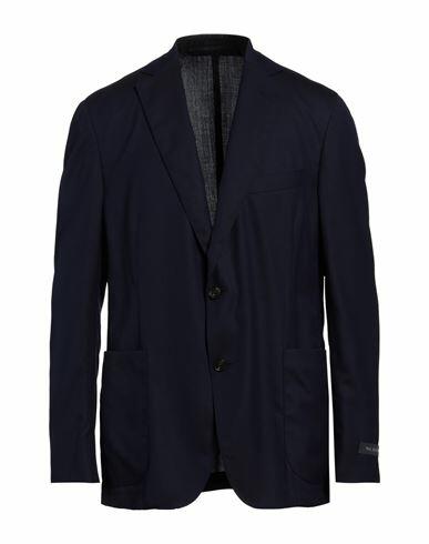 Pal Zileri Man Blazer Navy blue Wool Cover