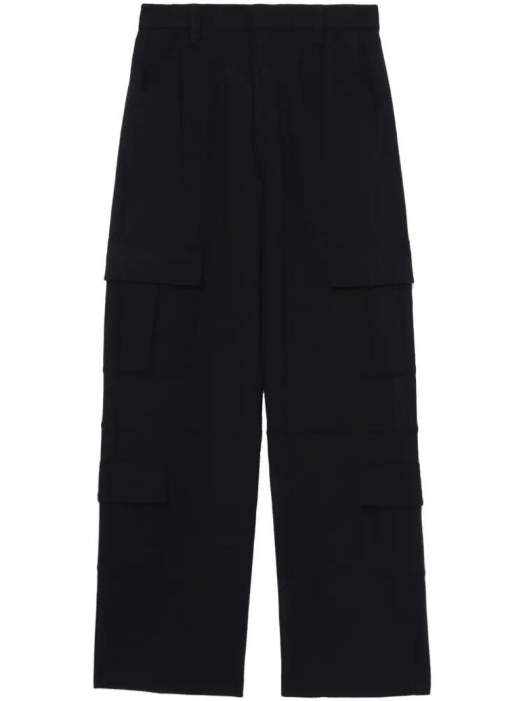 rag & bone cargo-pocket concealed-fastening straight trousers - Black Cover