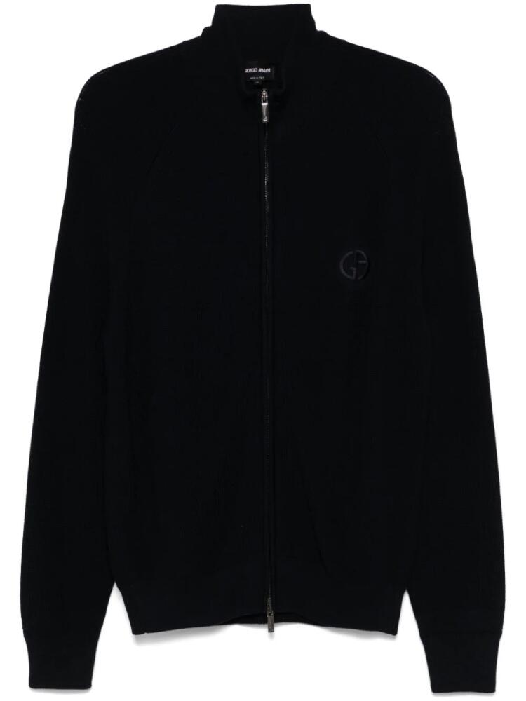 Giorgio Armani virgin wool cardigan - Blue Cover