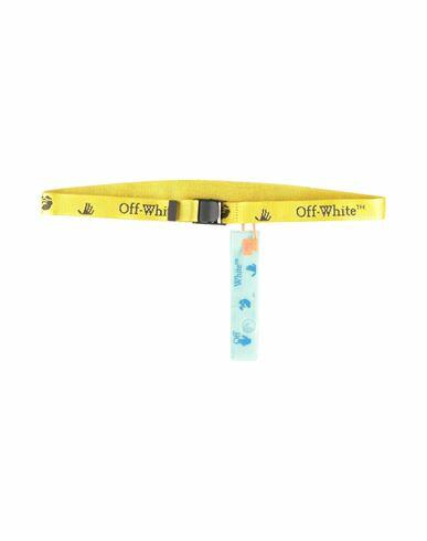 Off-white Woman Belt Yellow Polyamide, Polyester Cover