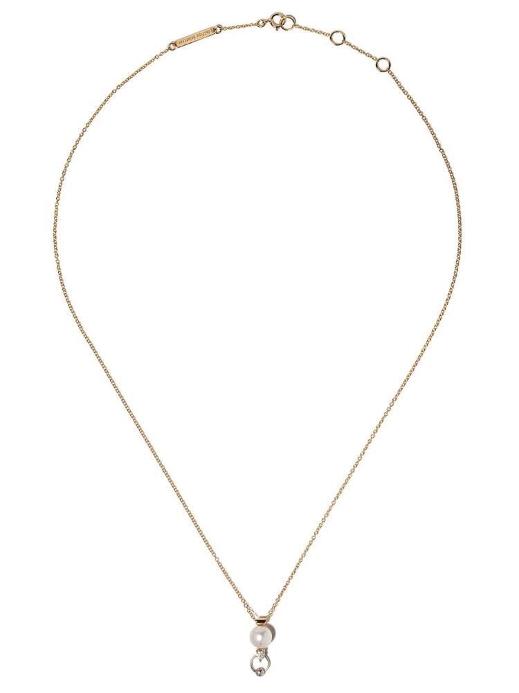 Delfina Delettrez 18kt white and yellow gold Two in One diamond necklace Cover