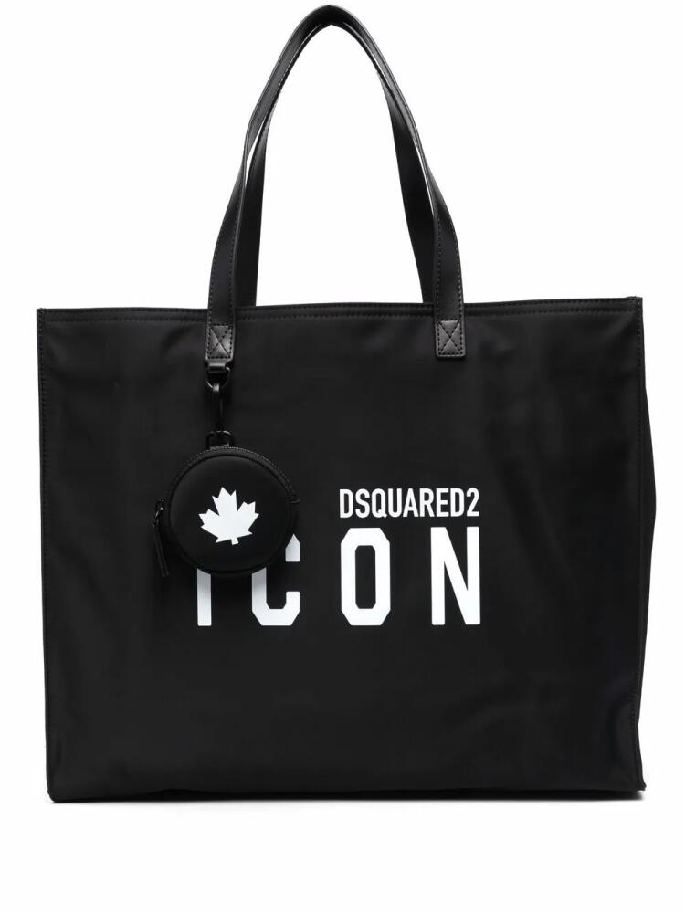 DSQUARED2 Icon-print tote bag - Black Cover