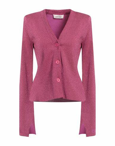 Circus Hotel Woman Cardigan Fuchsia Viscose, Polyamide Cover