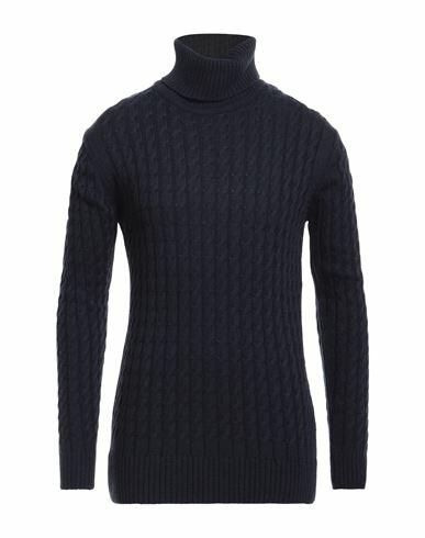 Siviglia Man Turtleneck Navy blue Wool, Acrylic Cover