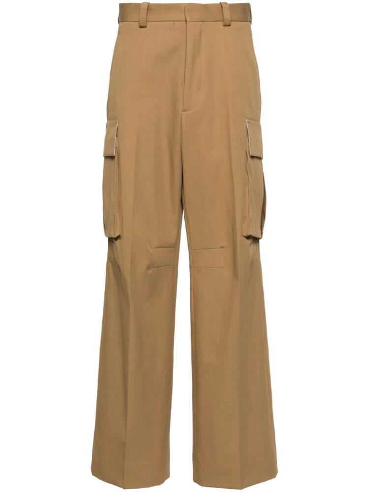 Victoria Beckham twill straight cargo pants - Brown Cover