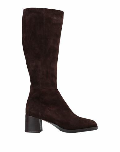 L'arianna Woman Boot Dark brown Soft Leather Cover