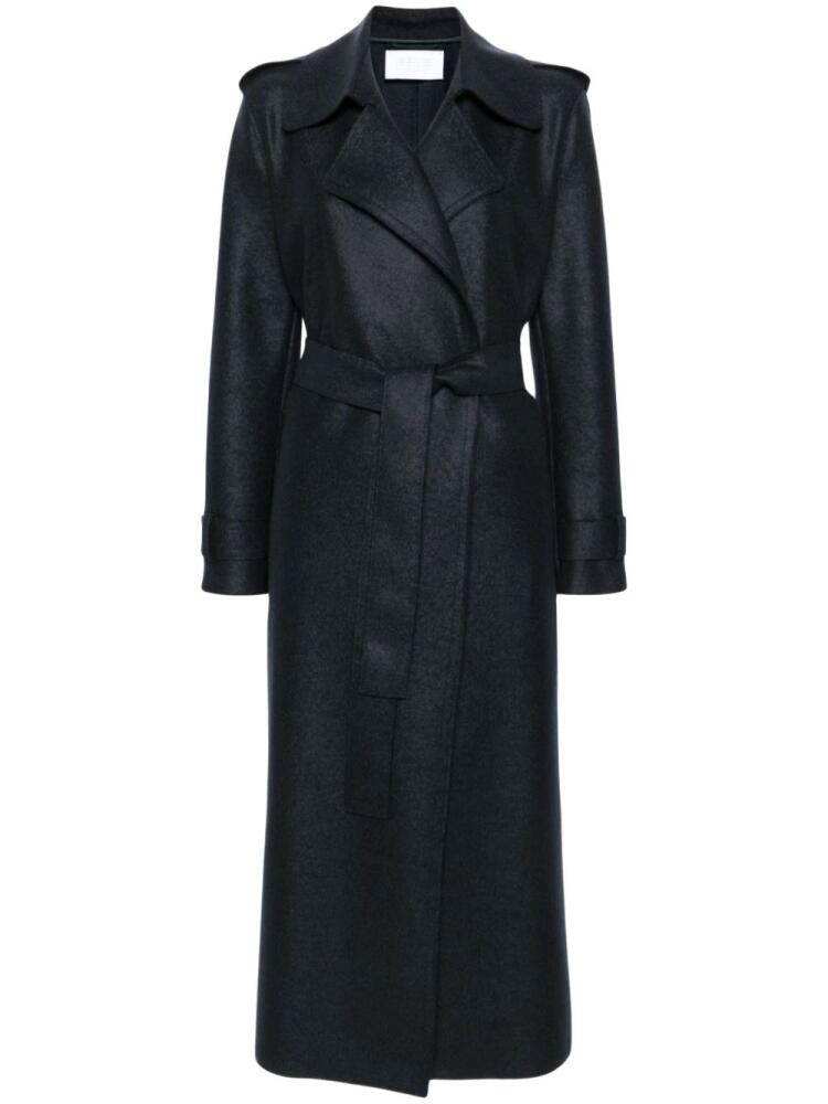 Harris Wharf London wool trench coat - Blue Cover