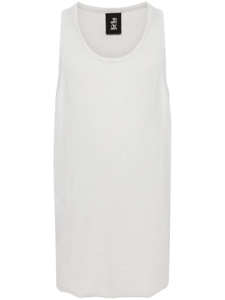 Thom Krom sleeveless cotton T-shirt - Grey Cover