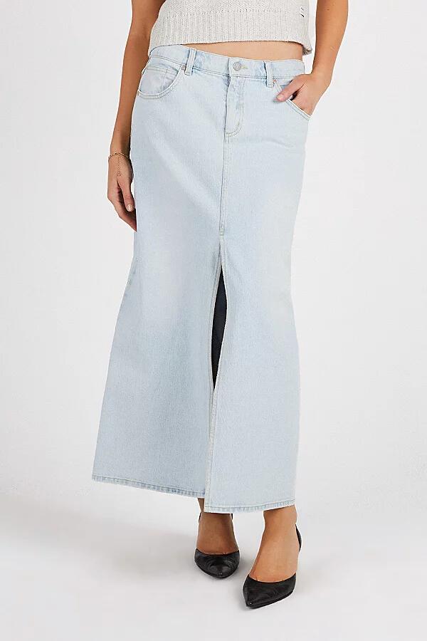 Abrand Jeans 99 Denim Low Maxi Skirt in Sura Cover