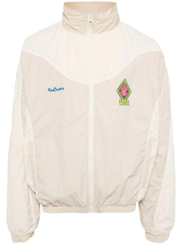 KidSuper Brooklyn Botanics logo-embroidered jacket - Neutrals Cover