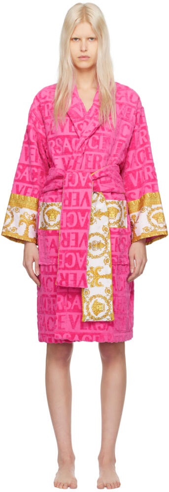 Versace Underwear Pink 'I Heart Baroque' Robe Cover