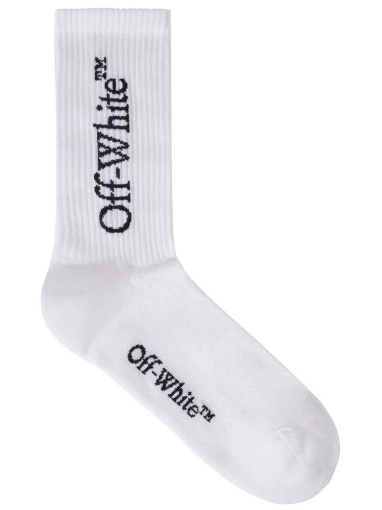 Off-White logo-print mid-calf socks Cover