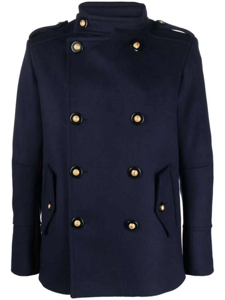 Balmain double-breasted coat - Blue Cover