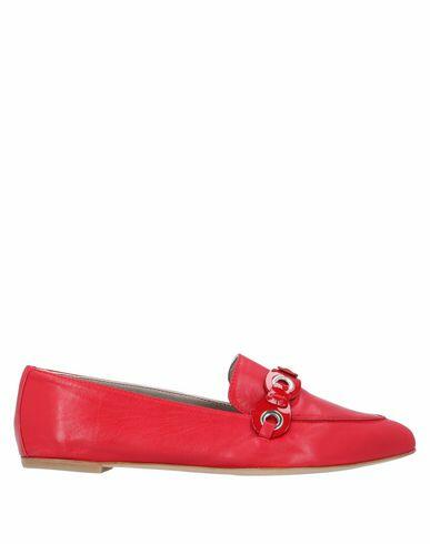 Agl Woman Loafers Red Soft Leather Cover