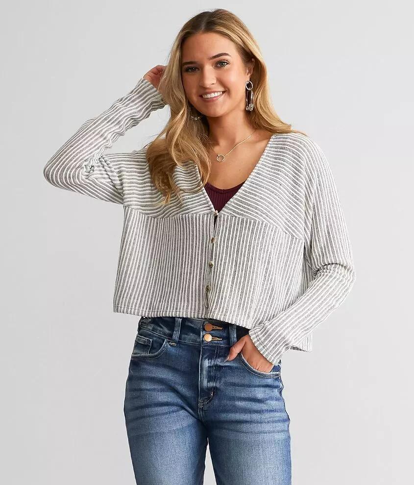 Willow & Root Ribbed Knit Cardigan Sweater Cover